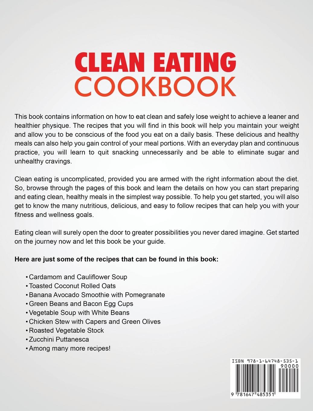 Rückseitencover Clean Eating Cookbook