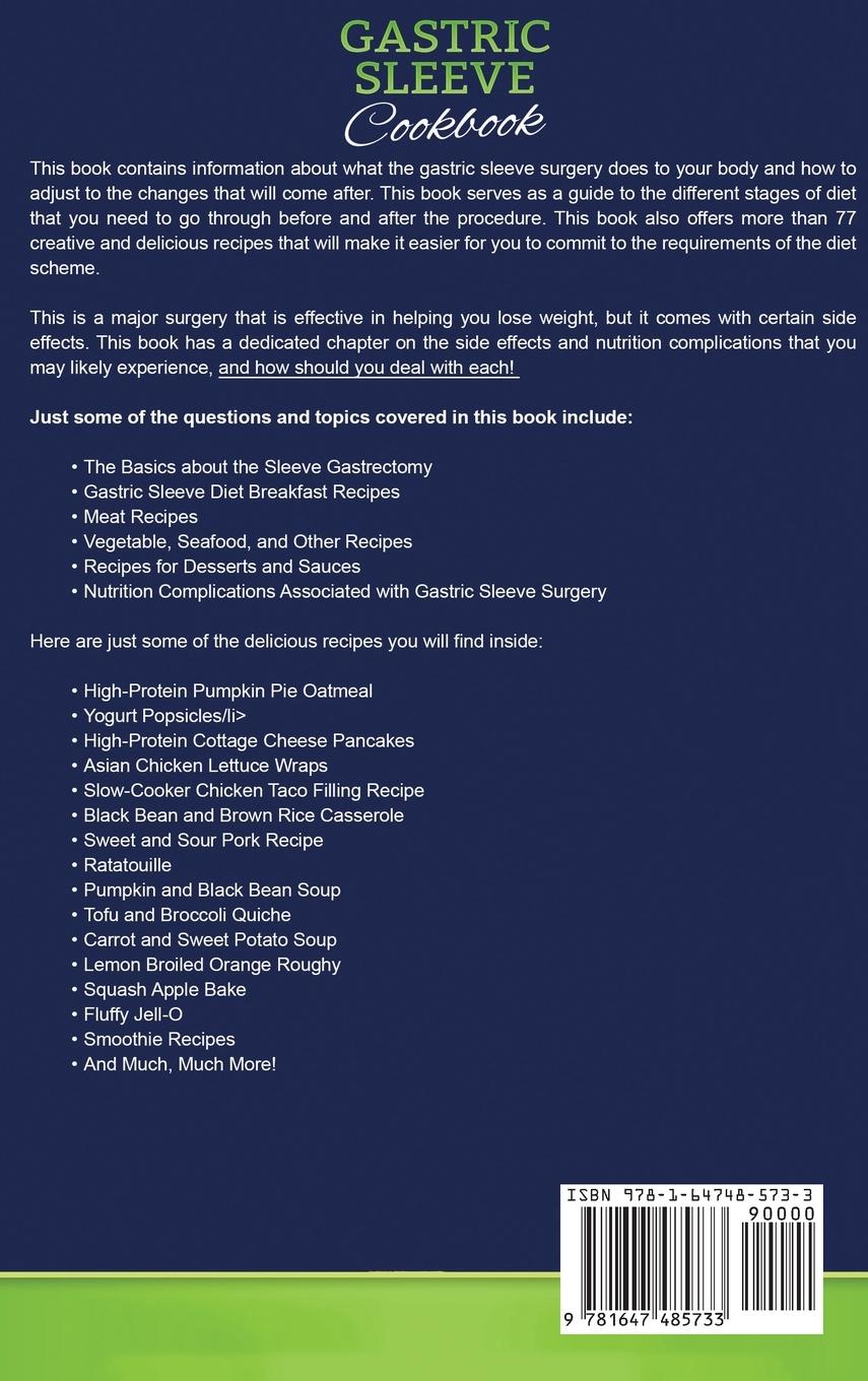 Rückseitencover Gastric Sleeve Cookbook