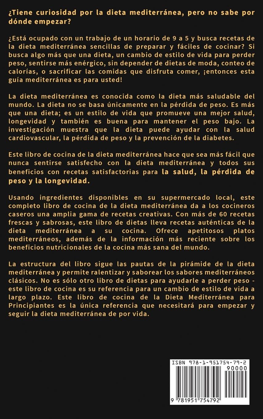 Rückseitencover Dieta Mediterránea Para Principiantes