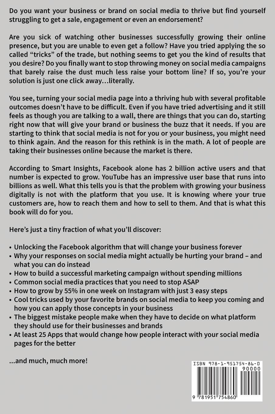 Rückseitencover Social Media Marketing Mastery