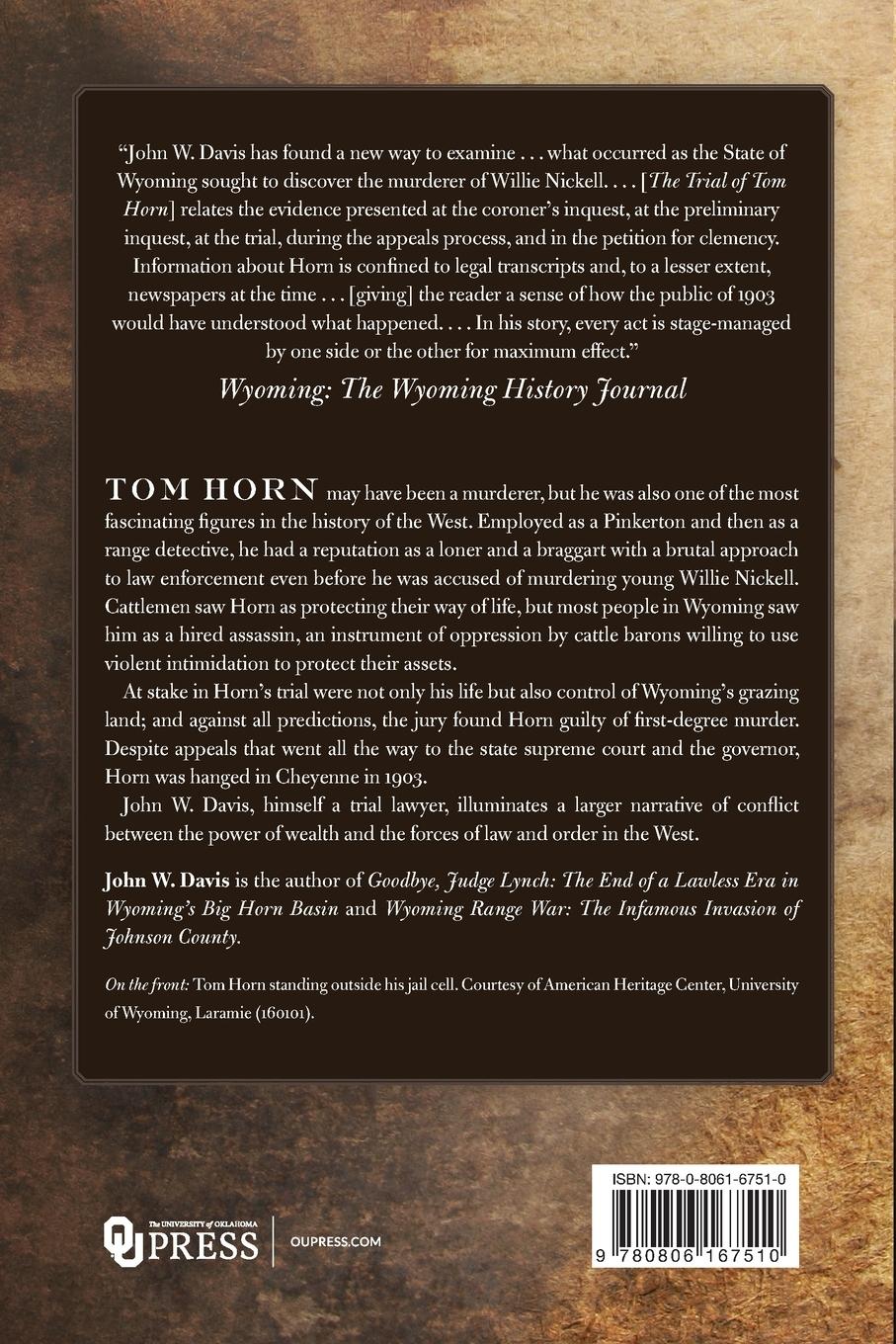 Rückseitencover The Trial of Tom Horn