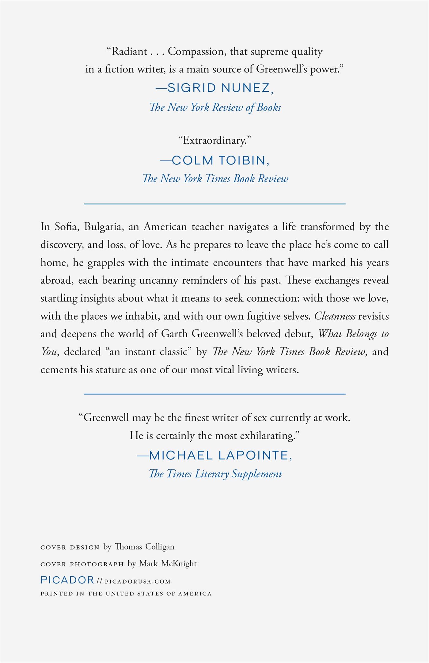 Rückseitencover Cleanness