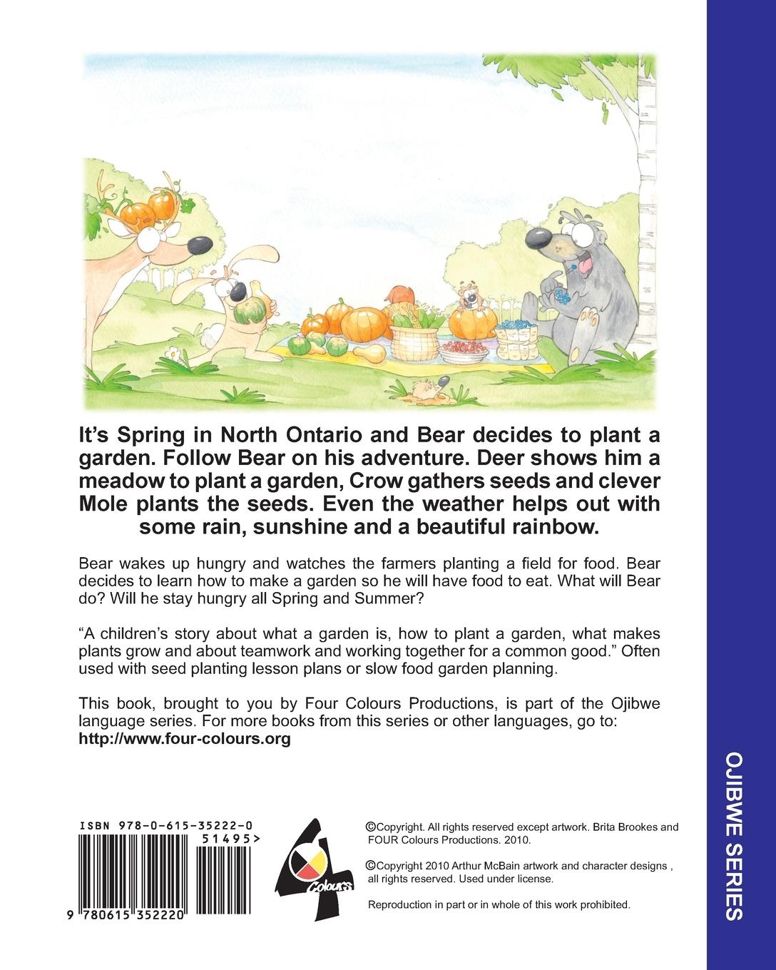 Rückseitencover Bear Plants A Garden / Makwa Gitigaadaan Gitigaan