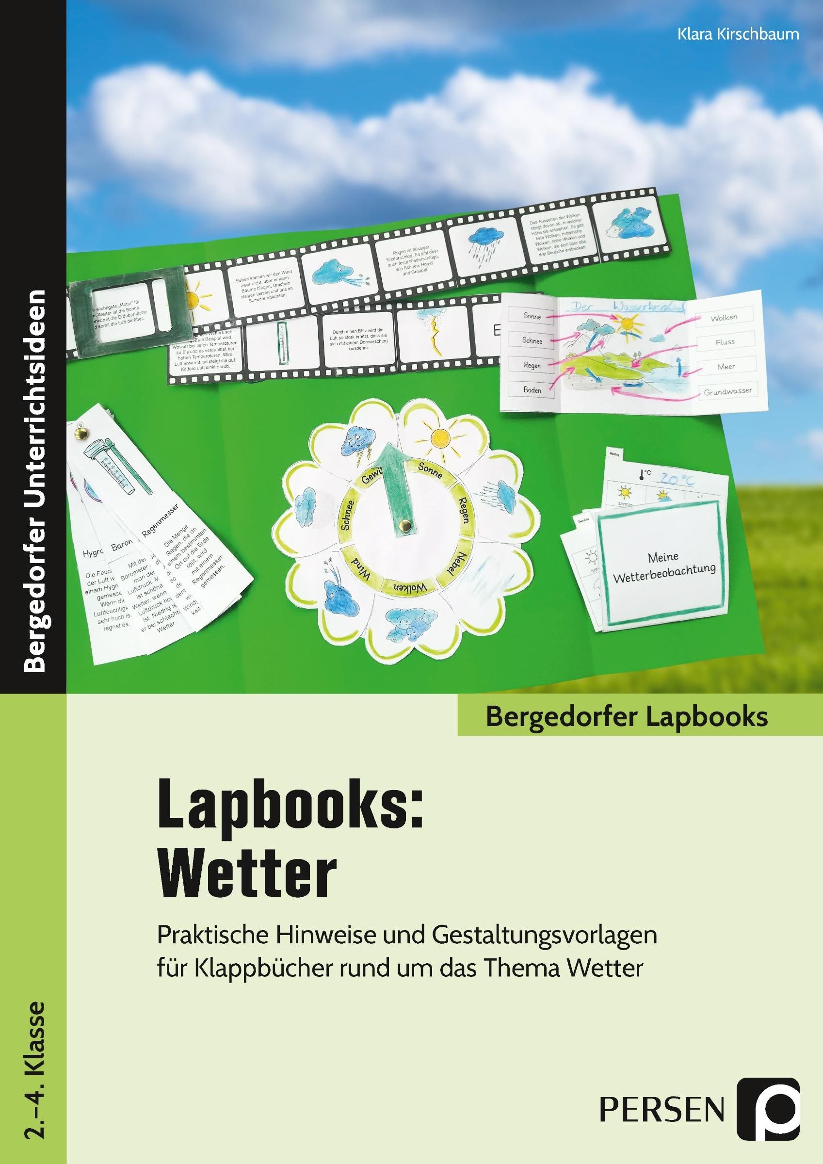 Vorderes Coverbild Lapbooks: Wetter - 2.-4. Klasse