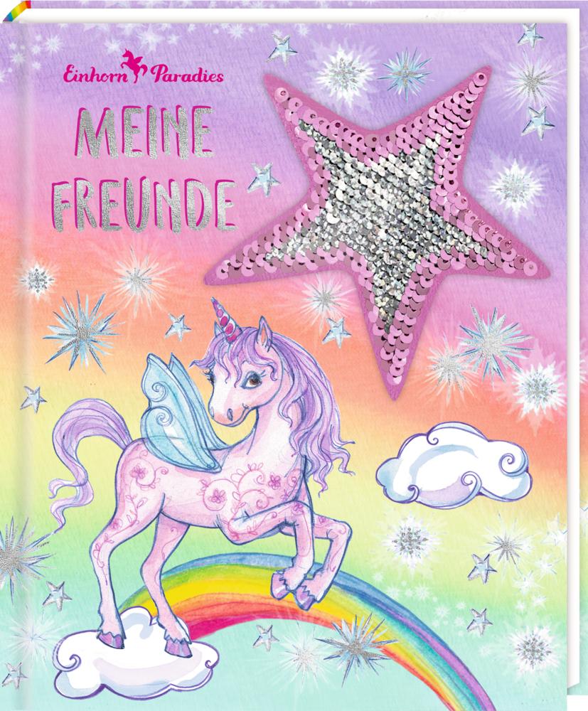 Vorderes Coverbild Freundebuch - Einhorn-Paradies - Meine Freunde