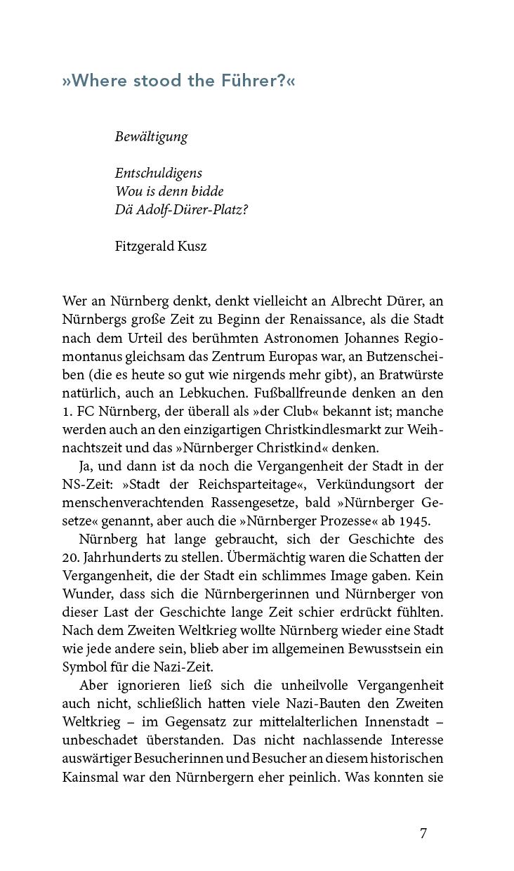 Beispielinhalt (Bild) Nürnberg und die Spuren des Nationalsozialismus