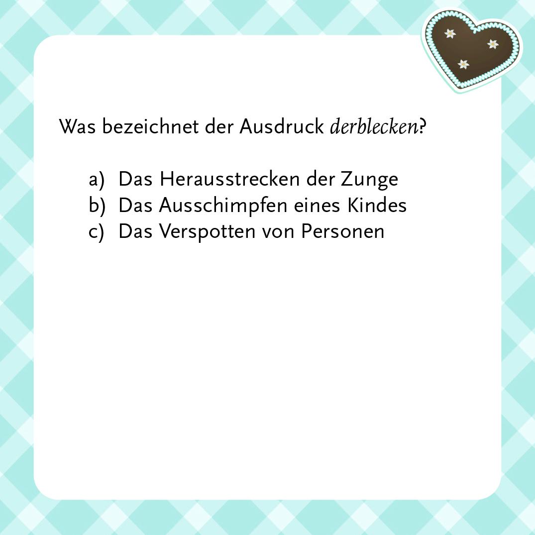 Beispielinhalt (Bild) Ja, varreck! Bayerisches Dialekt-Quiz