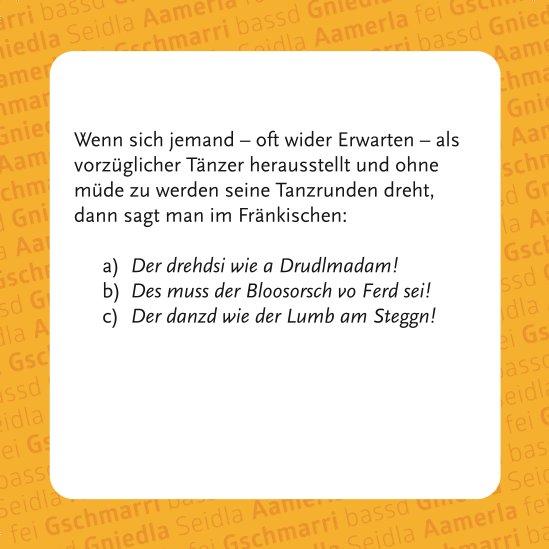 Beispielinhalt (Bild) Gräschkurs Fränkisch - Das Quiz