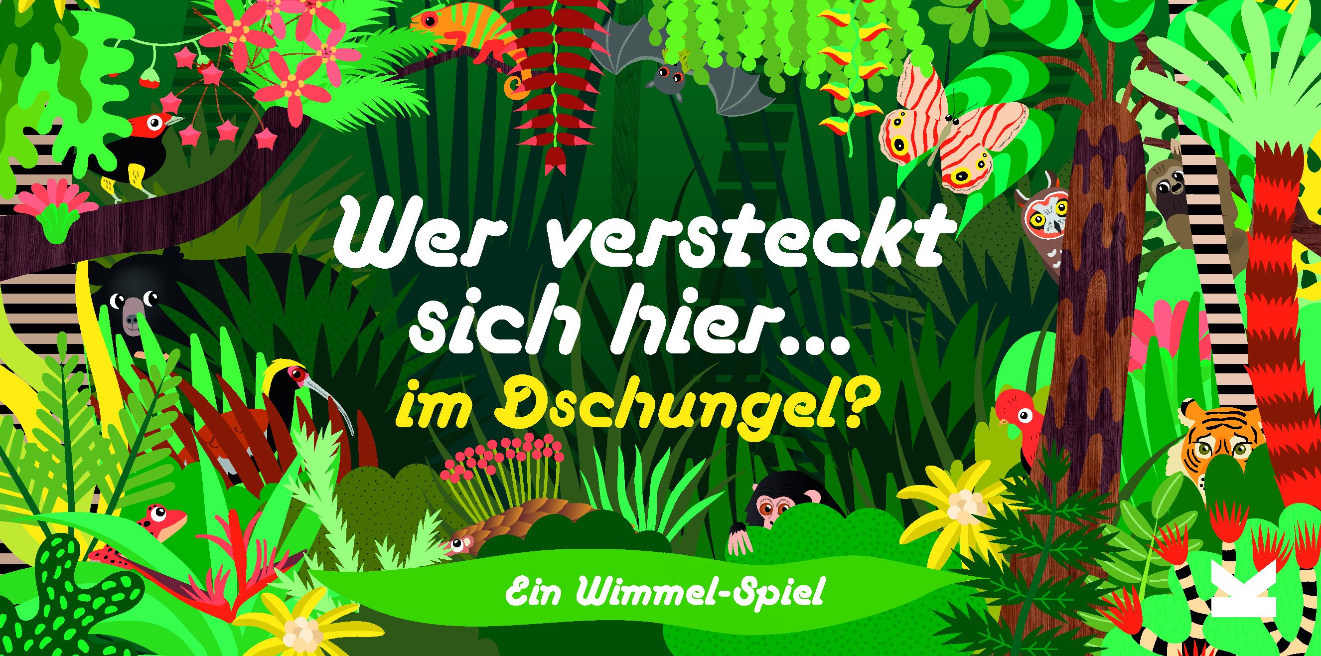 Vorderes Coverbild Wer versteckt sich hier im Dschungel?