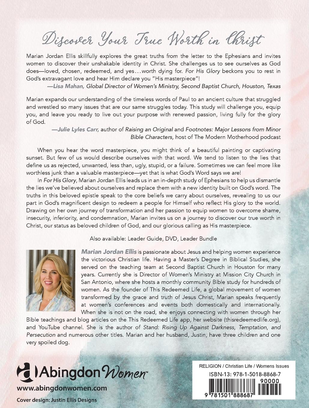 Rückseitencover For His Glory - Women's Bible Study Participant Workbook