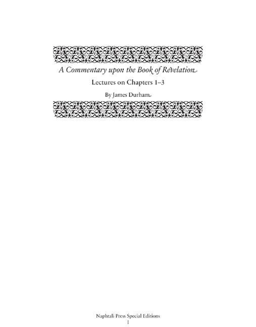 Vorderes Coverbild A Commentary Upon the Book of the Revelation
