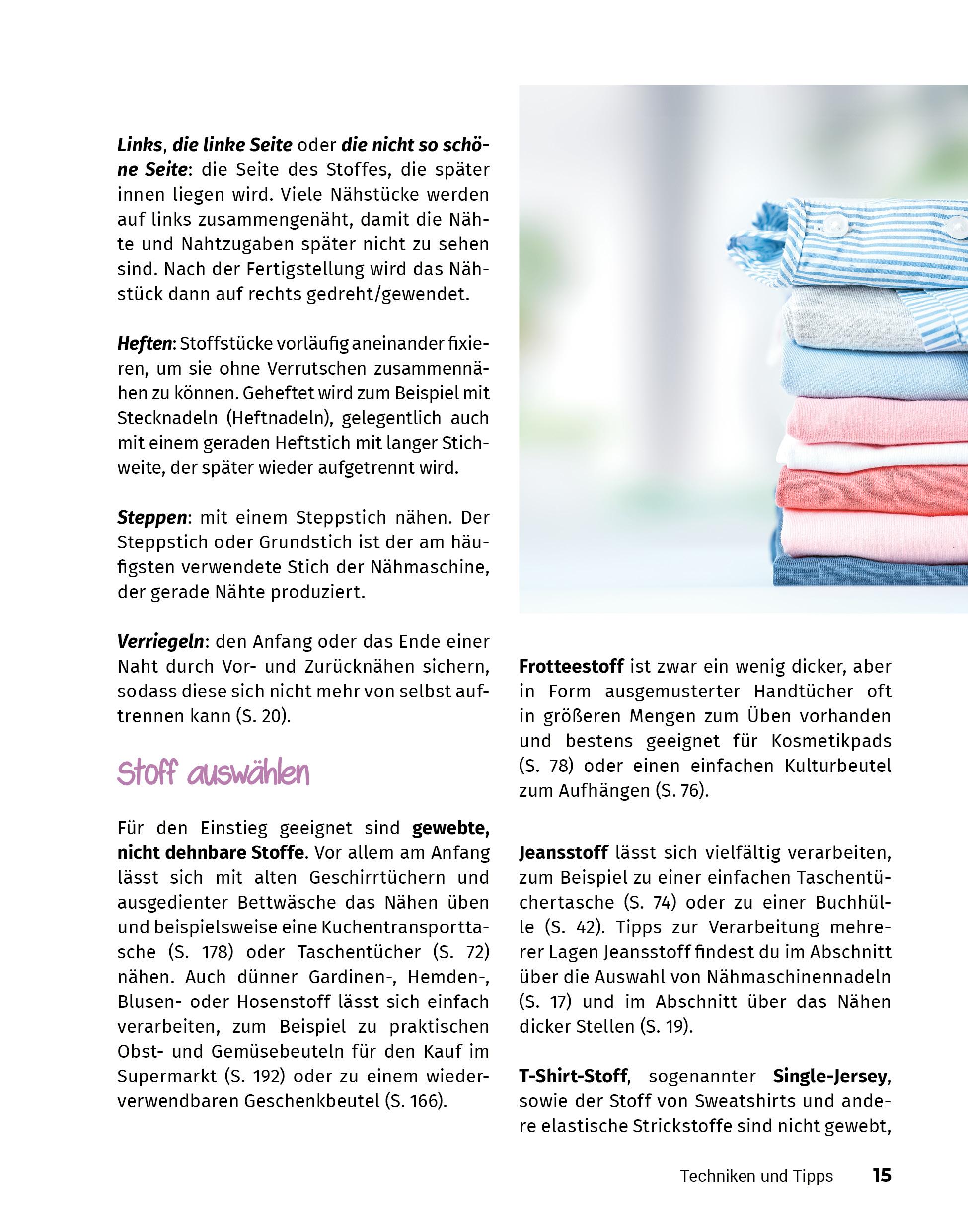 Beispielinhalt (Bild) Neue Dinge aus alten Stoffen