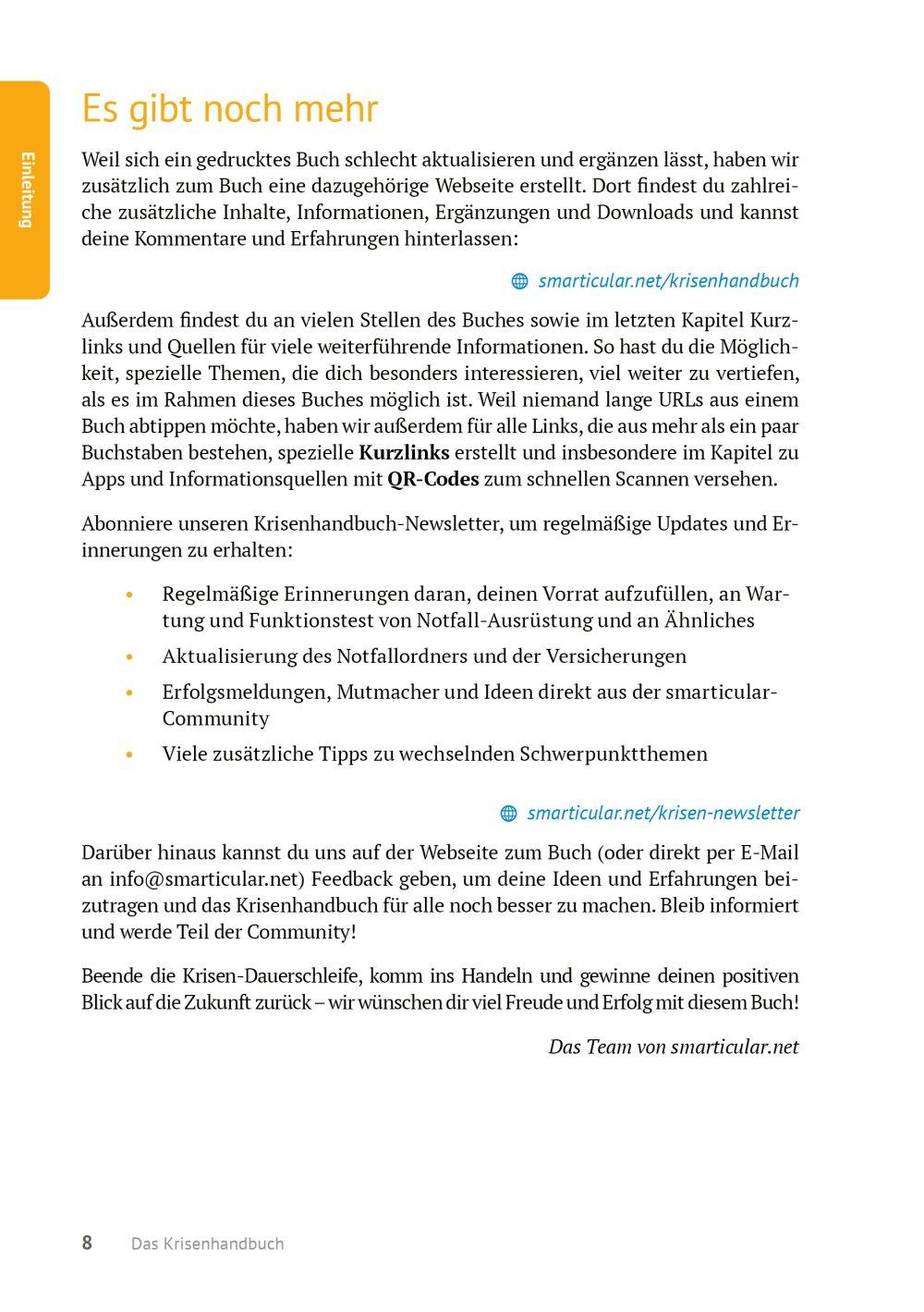 Beispielinhalt (Bild) Das Krisenhandbuch