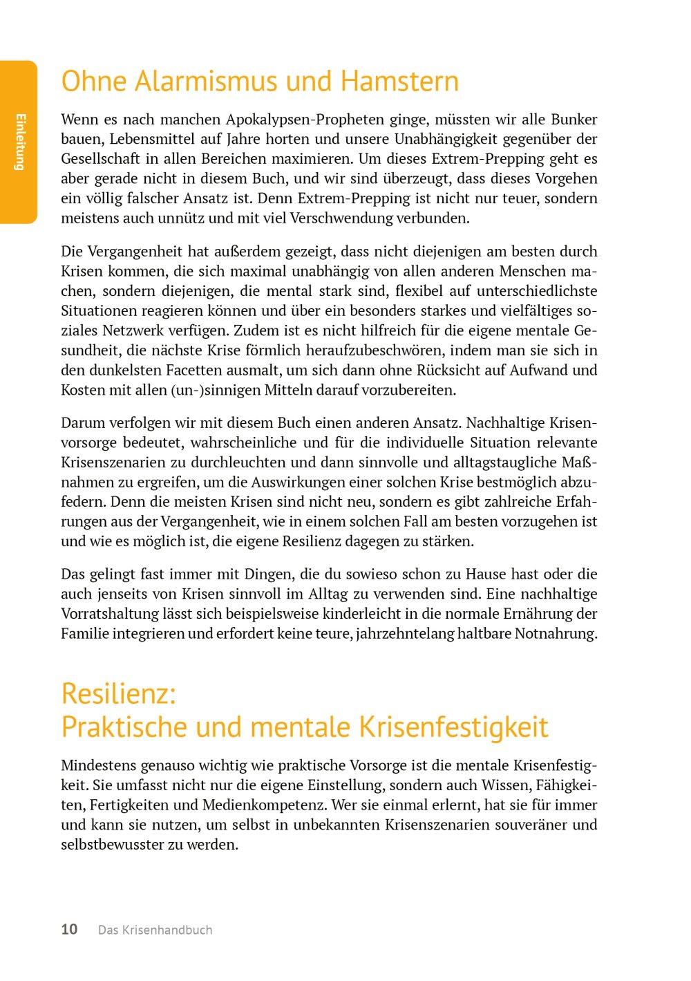 Beispielinhalt (Bild) Das Krisenhandbuch