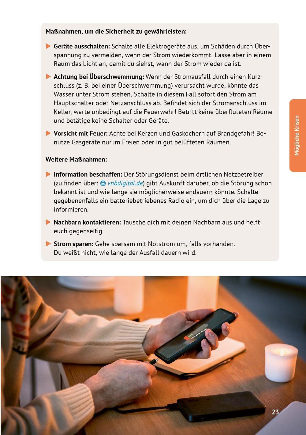 Beispielinhalt (Bild) Das Krisenhandbuch