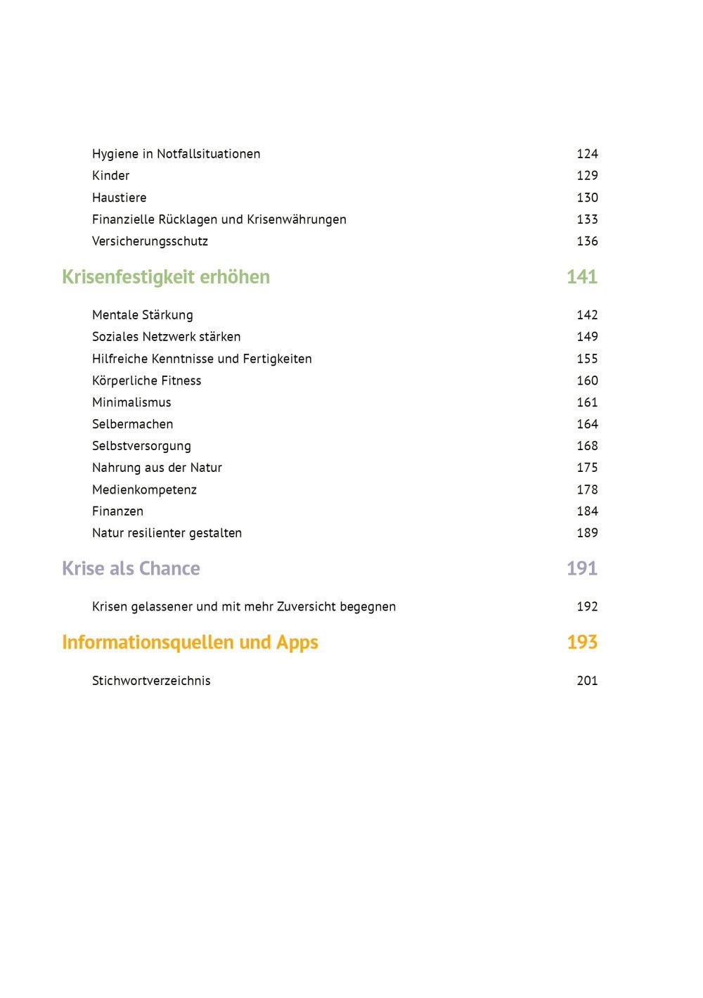 Beispielinhalt (Bild) Das Krisenhandbuch
