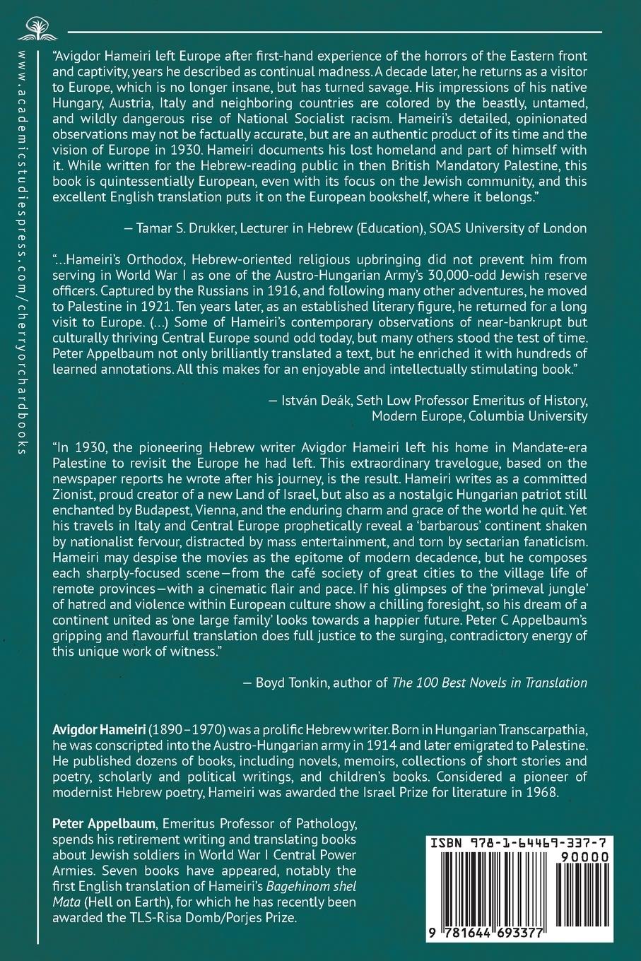 Rückseitencover Voyage into Savage Europe