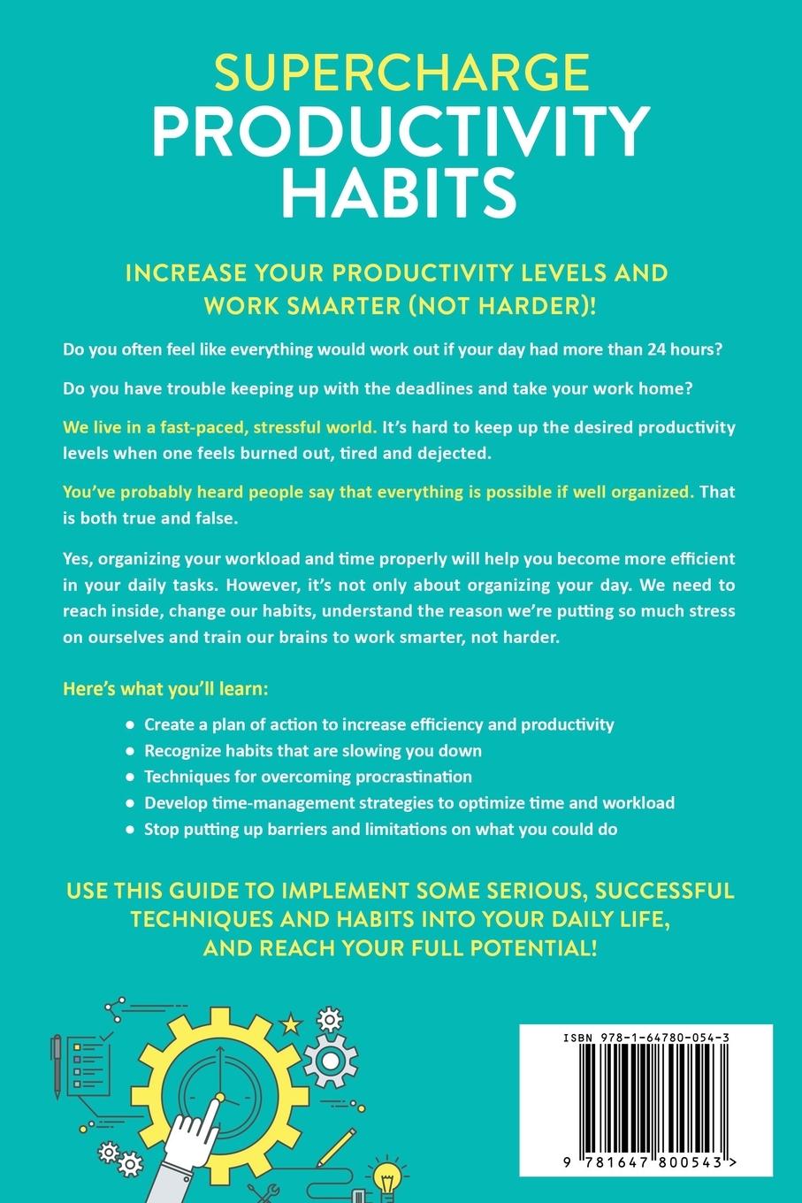 Rückseitencover Supercharge Productivity Habits