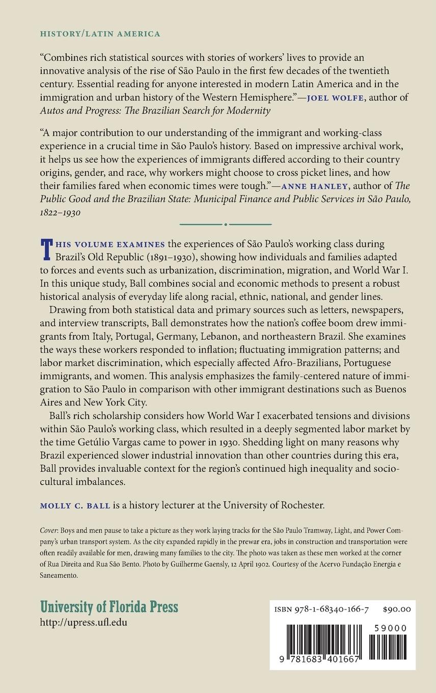 Rückseitencover Navigating Life and Work in Old Republic São Paulo