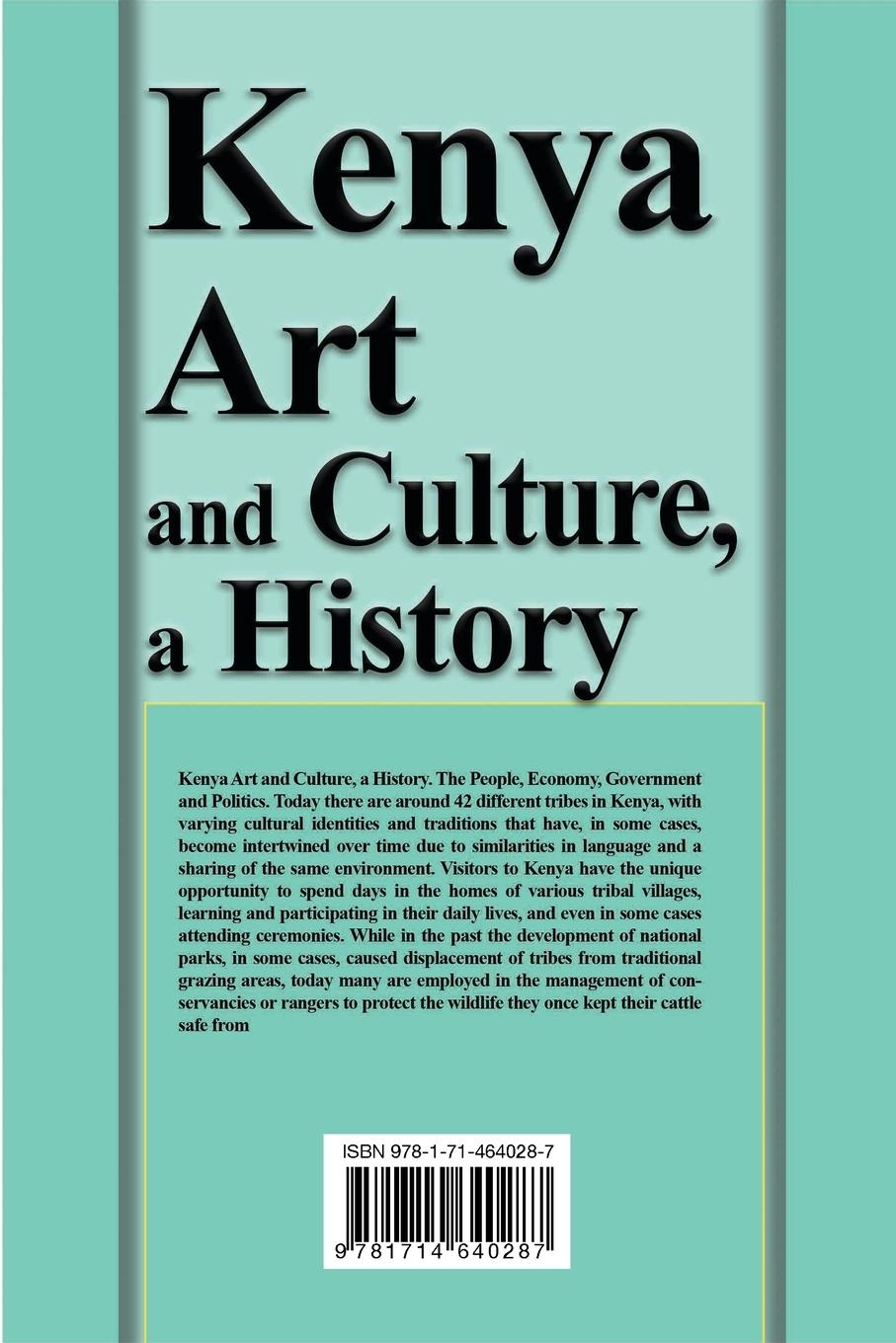 Rückseitencover Kenya Art and Culture, a History