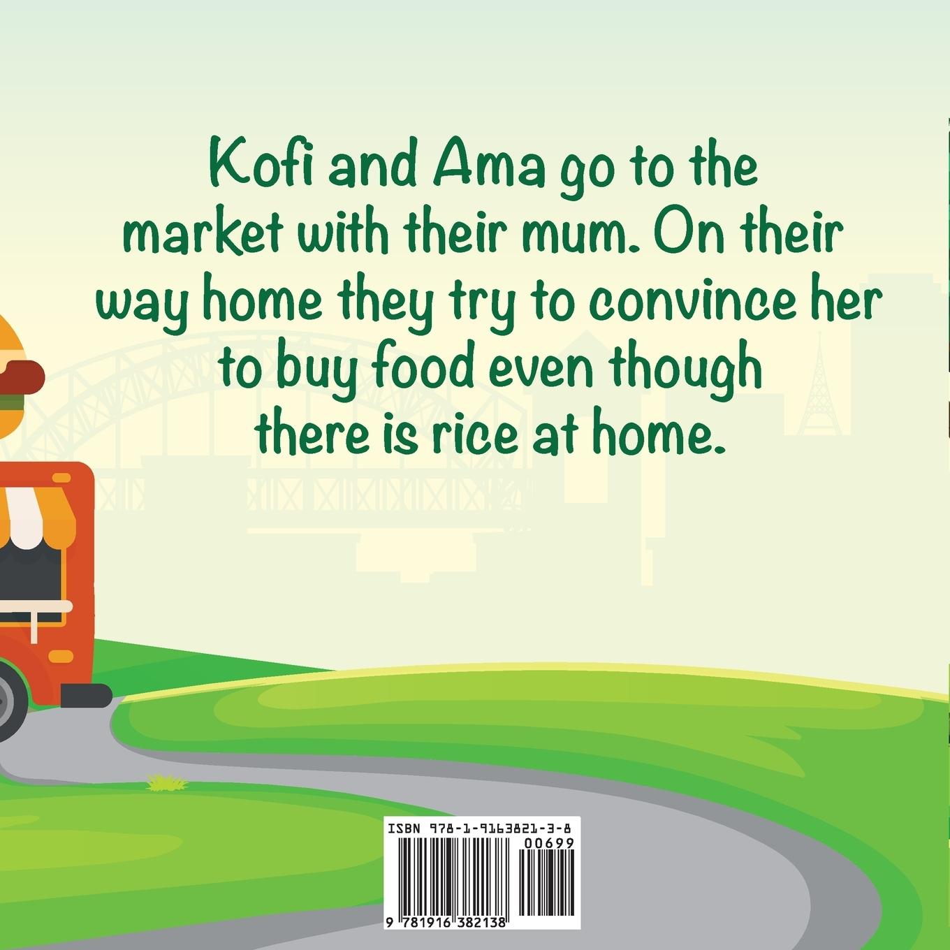 Rückseitencover There's Rice At Home (Twi)