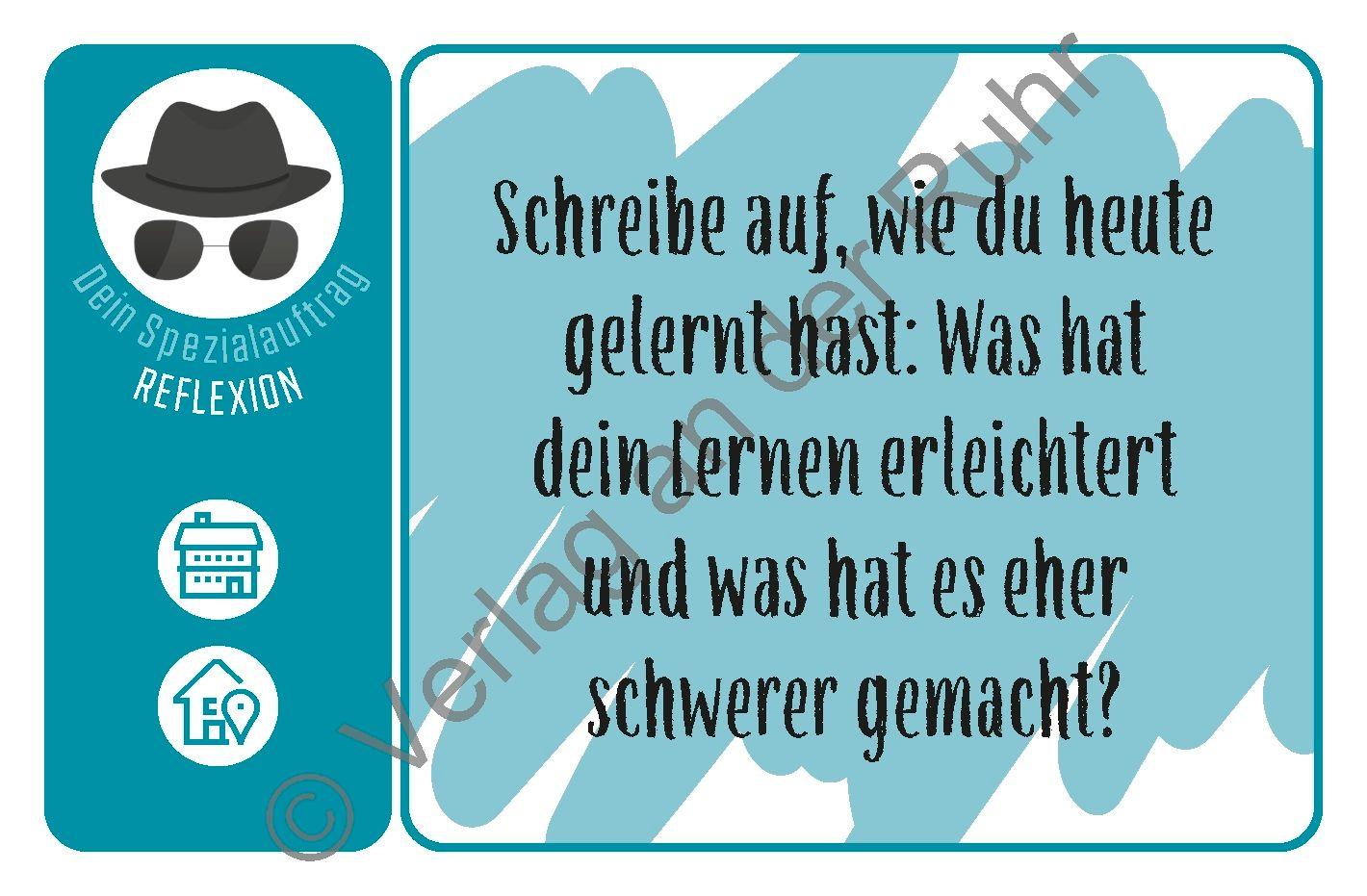 Beispielinhalt (Bild) Die Spezialauftragskartei