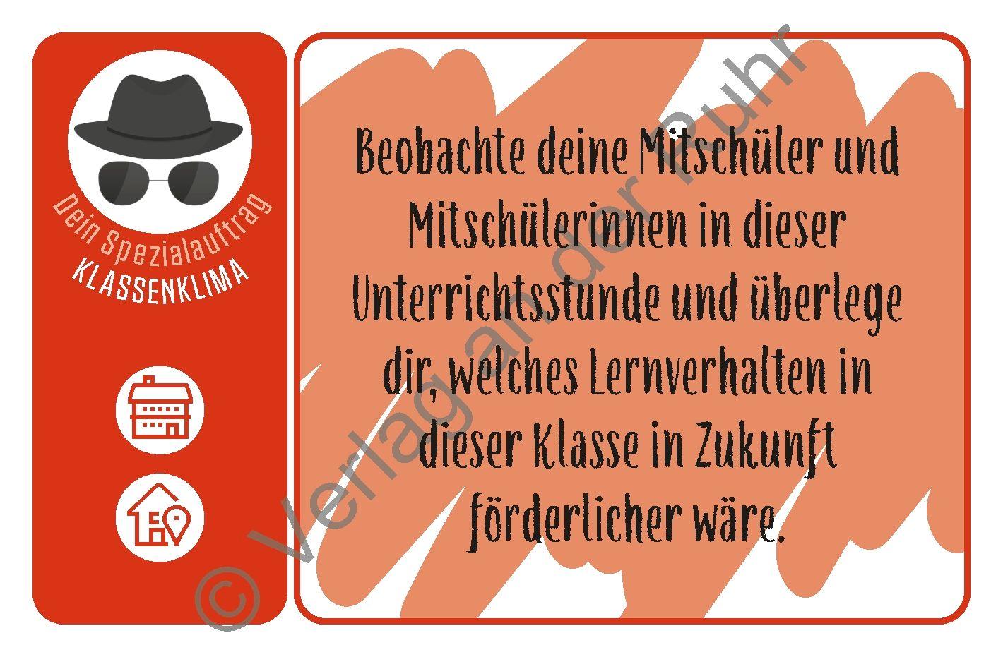 Beispielinhalt (Bild) Die Spezialauftragskartei