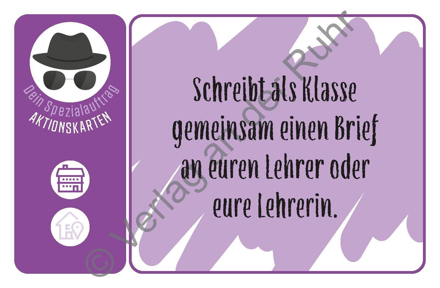 Beispielinhalt (Bild) Die Spezialauftragskartei