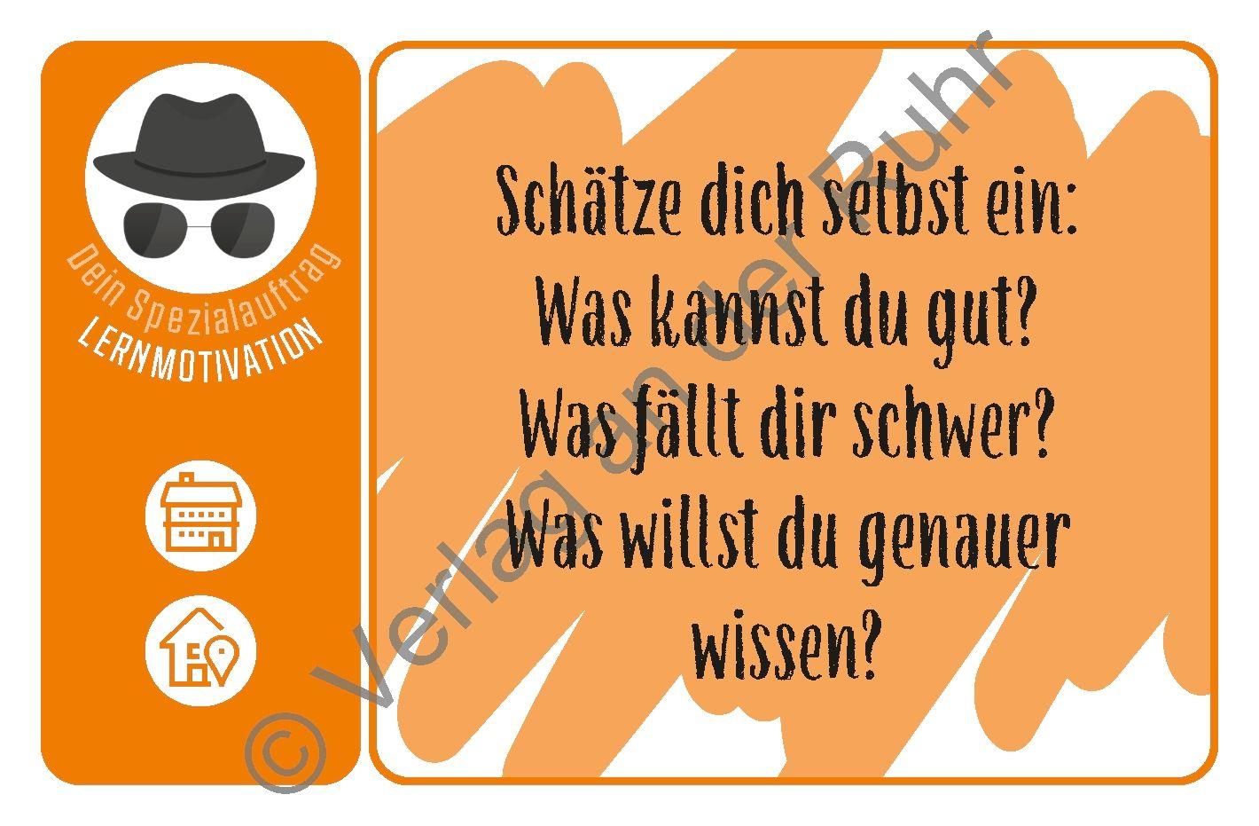 Beispielinhalt (Bild) Die Spezialauftragskartei