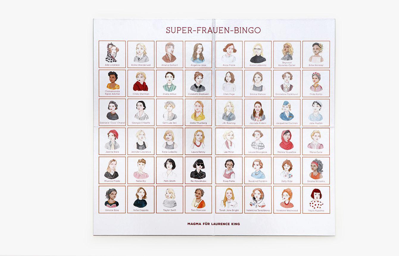 Beispielinhalt (Bild) Super-Frauen-Bingo
