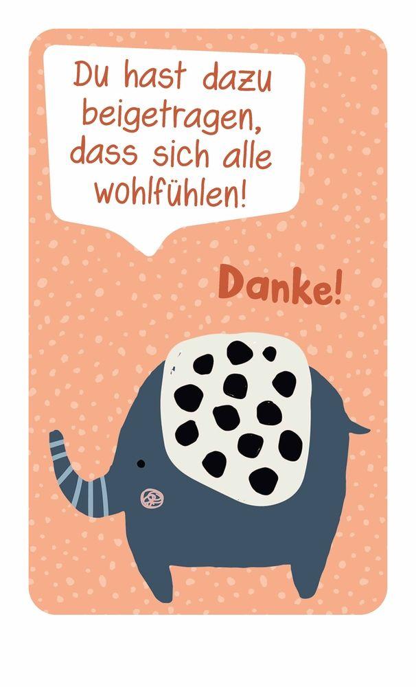 Beispielinhalt (Bild) DANKE! 100 Lobkärtchen für ein gutes soziales Miteinander