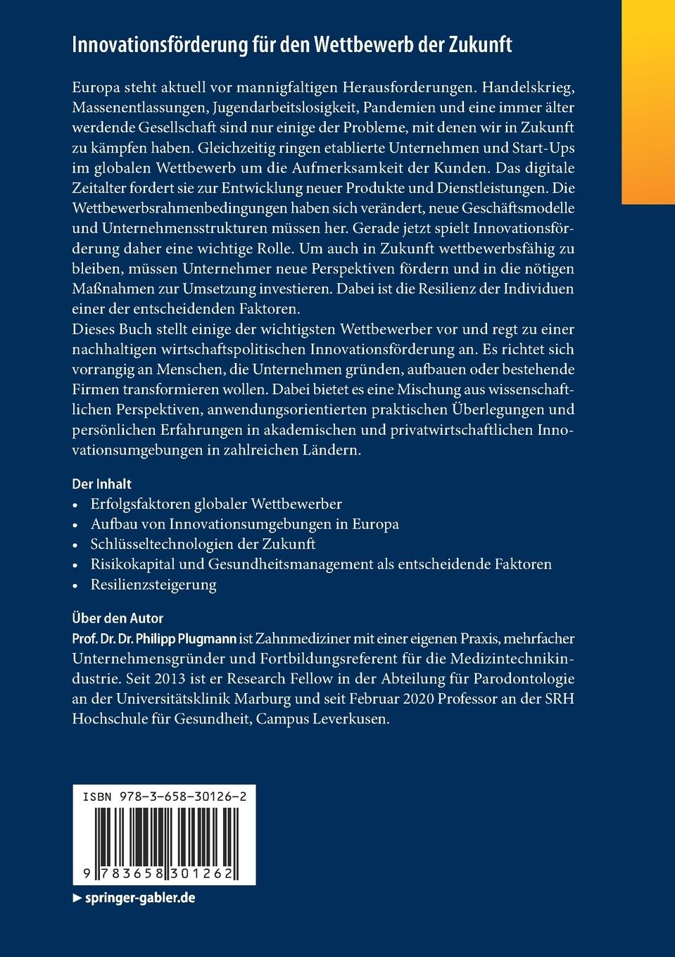 Rückseitencover Innovationsförderung für den Wettbewerb der Zukunft