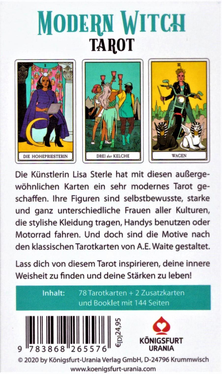 Rückseitencover Modern Witch Tarot (Deutsch)