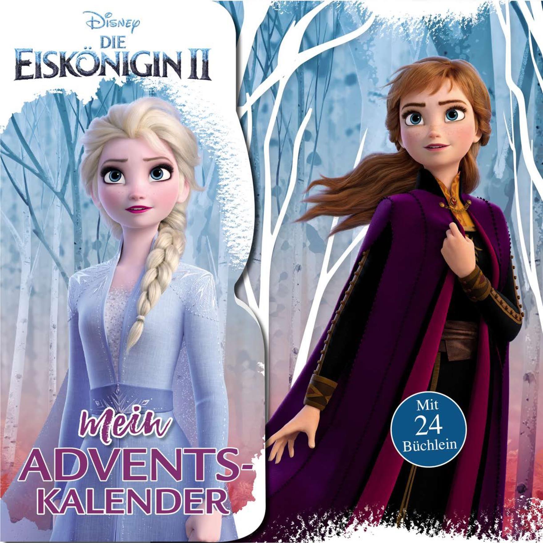 Beispielinhalt (Bild) Die Eiskönigin 2 Mein Adventskalender. Kalenderbox mit 24  Mini-Büchlein