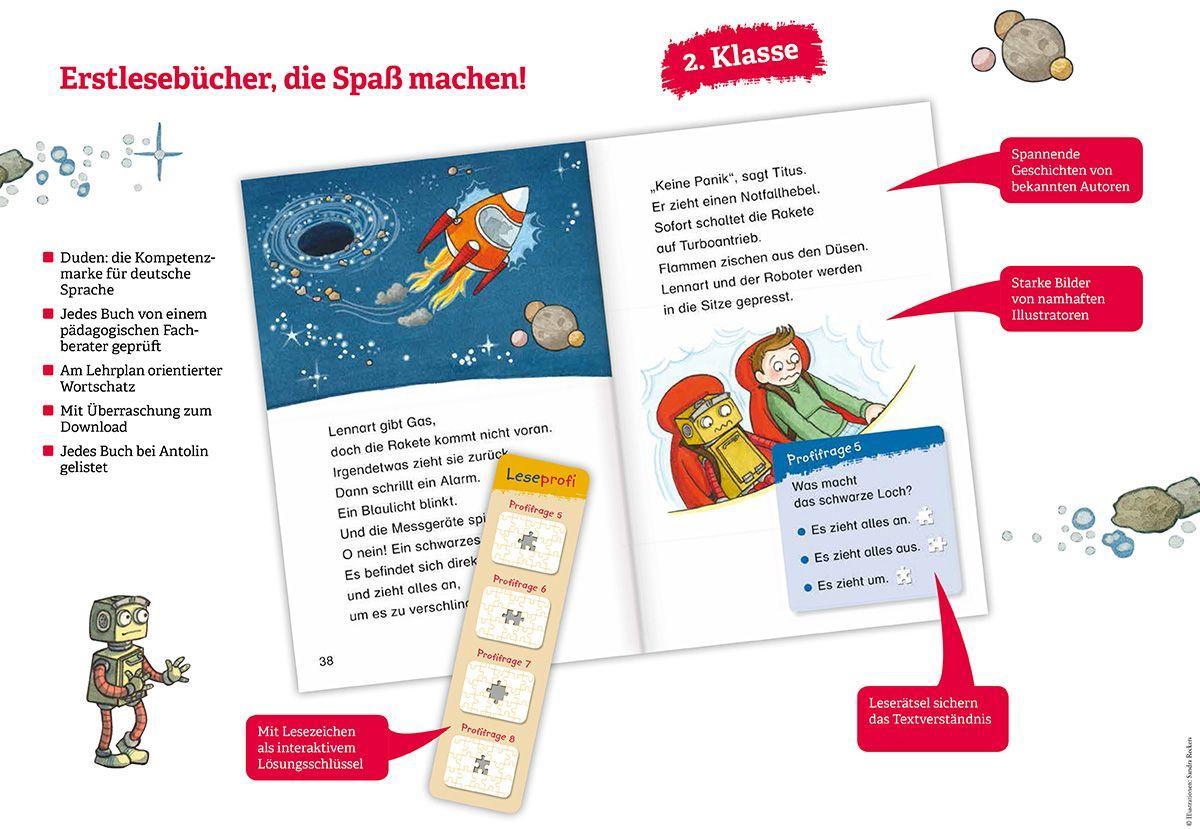 Beispielinhalt (Bild) Duden Leseprofi - Ein total verrücktes Schulfest, 2. Klasse