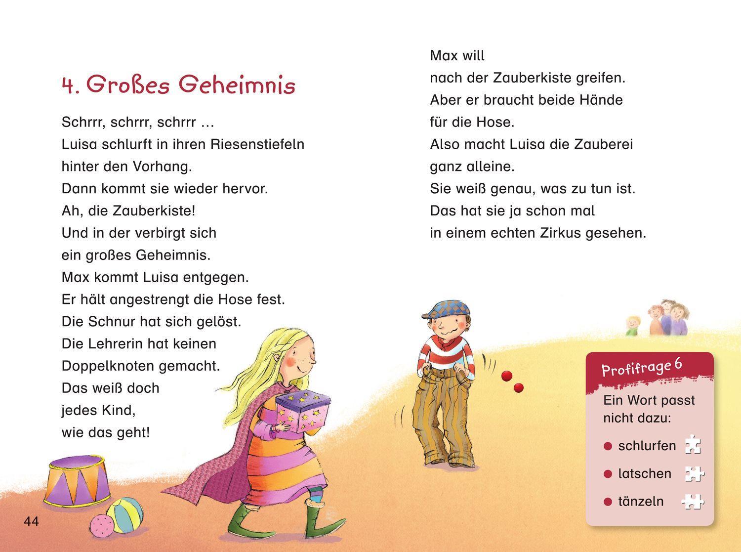 Beispielinhalt (Bild) Duden Leseprofi - Ein total verrücktes Schulfest, 2. Klasse
