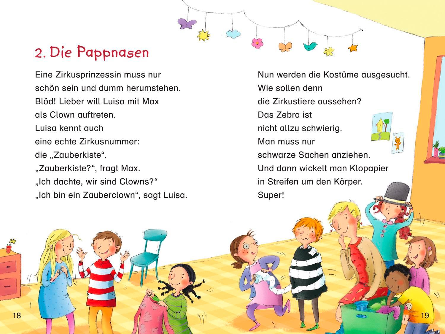 Beispielinhalt (Bild) Duden Leseprofi - Ein total verrücktes Schulfest, 2. Klasse