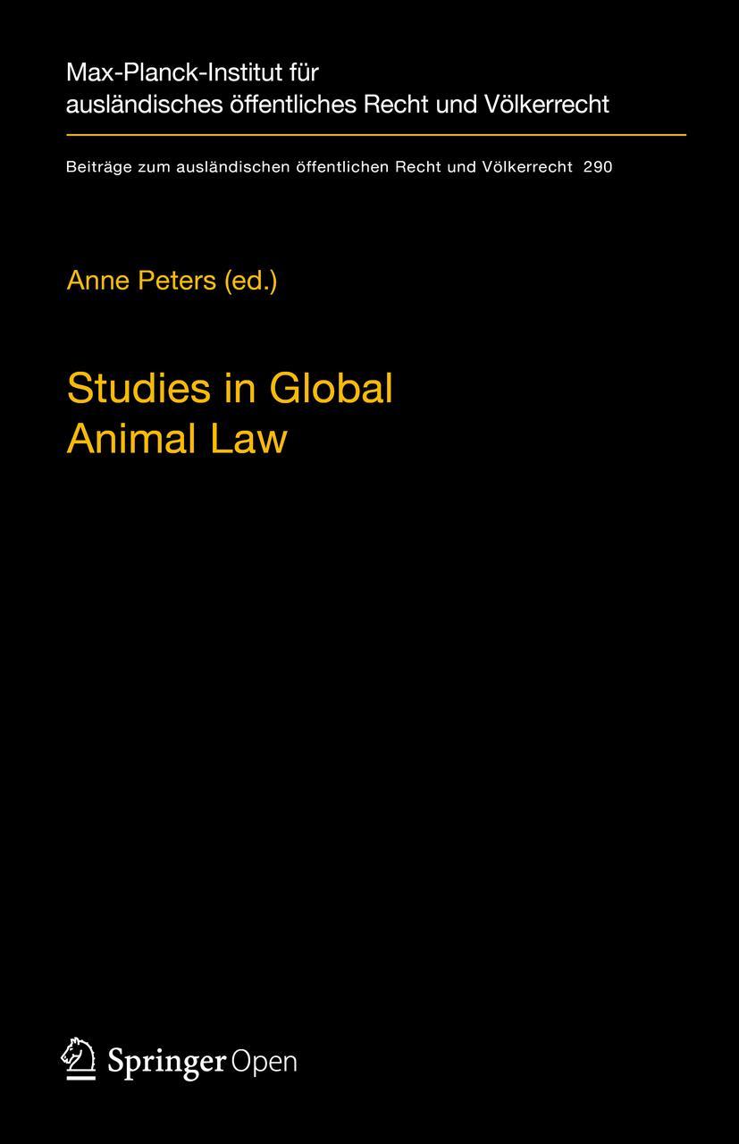 Vorderes Coverbild Studies in Global Animal Law