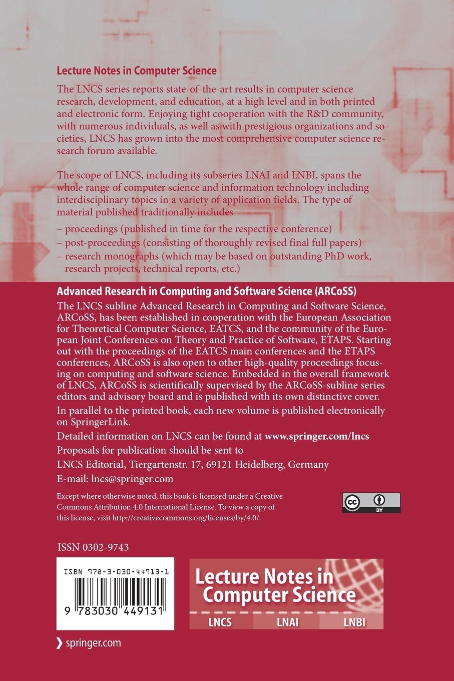 Rückseitencover Programming Languages and Systems