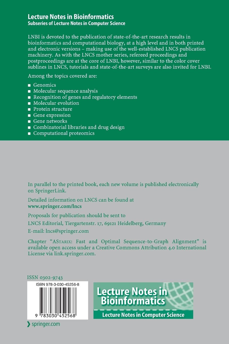 Rückseitencover Research in Computational Molecular Biology