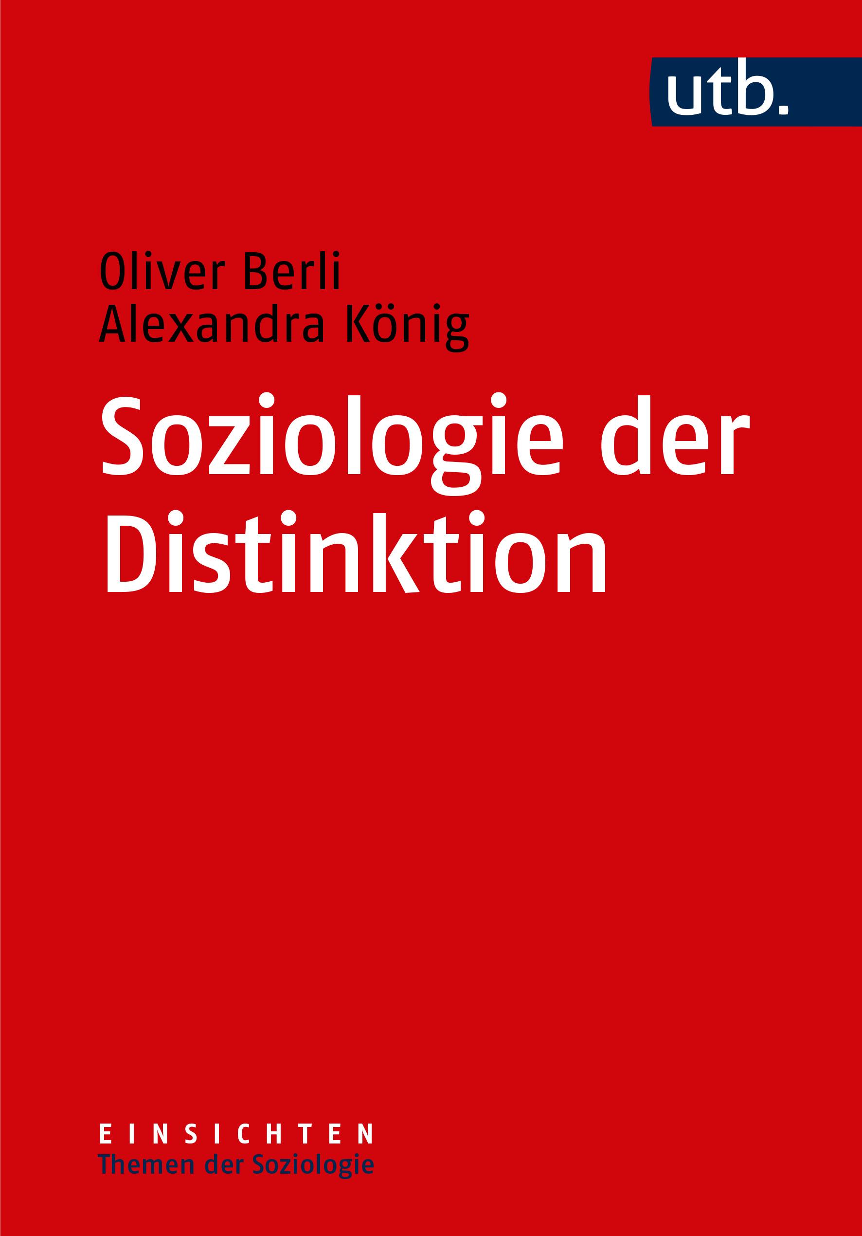 Vorderes Coverbild Soziologie der Distinktion