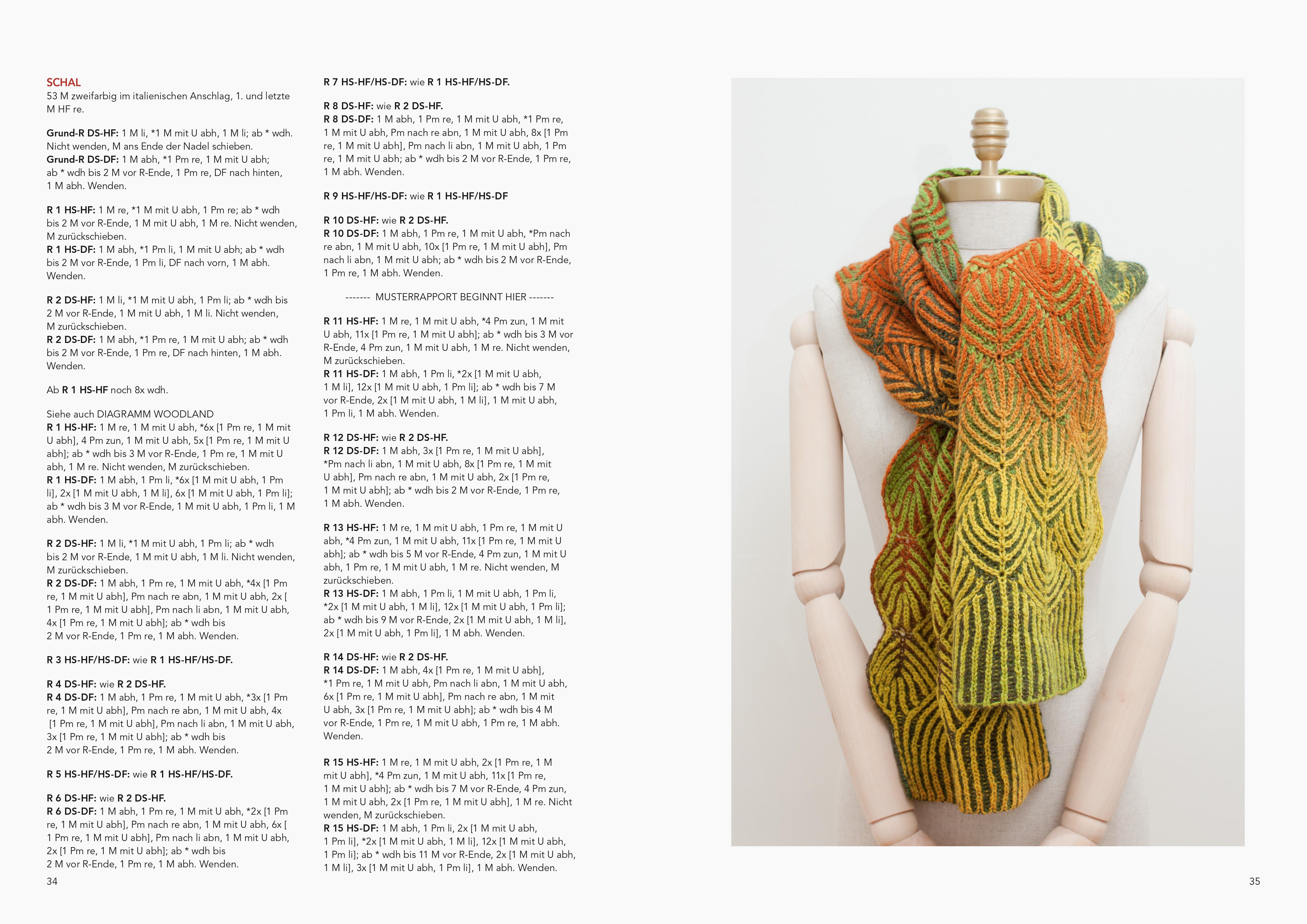 Beispielinhalt (Bild) Lust auf Brioche: Ein Blätterwald aus Wolle.