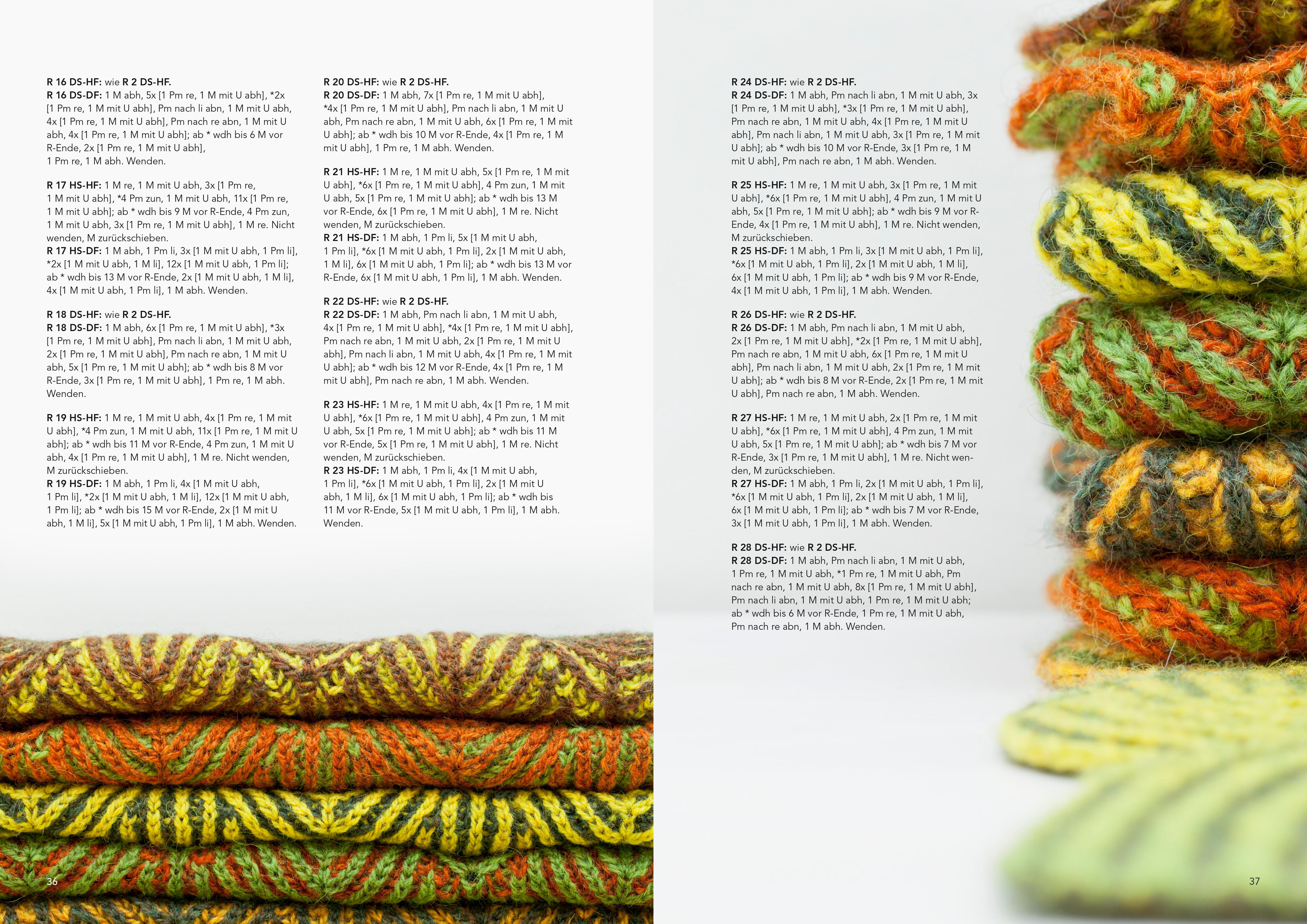 Beispielinhalt (Bild) Lust auf Brioche: Ein Blätterwald aus Wolle.