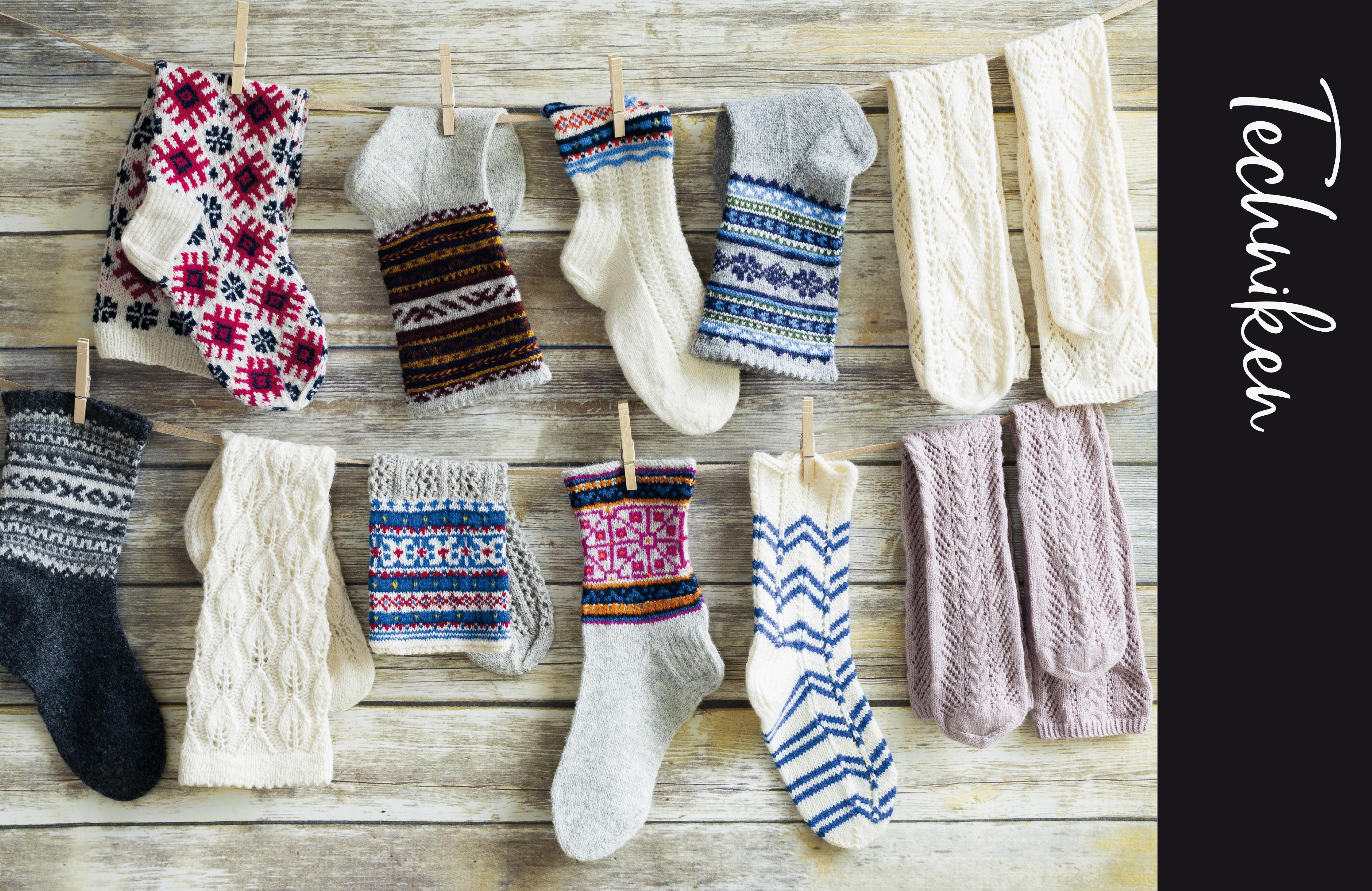 Beispielinhalt (Bild) Lettisch stricken: Socken. 50 Strickmuster für Kniestrümpfe, Socken und Stulpen.