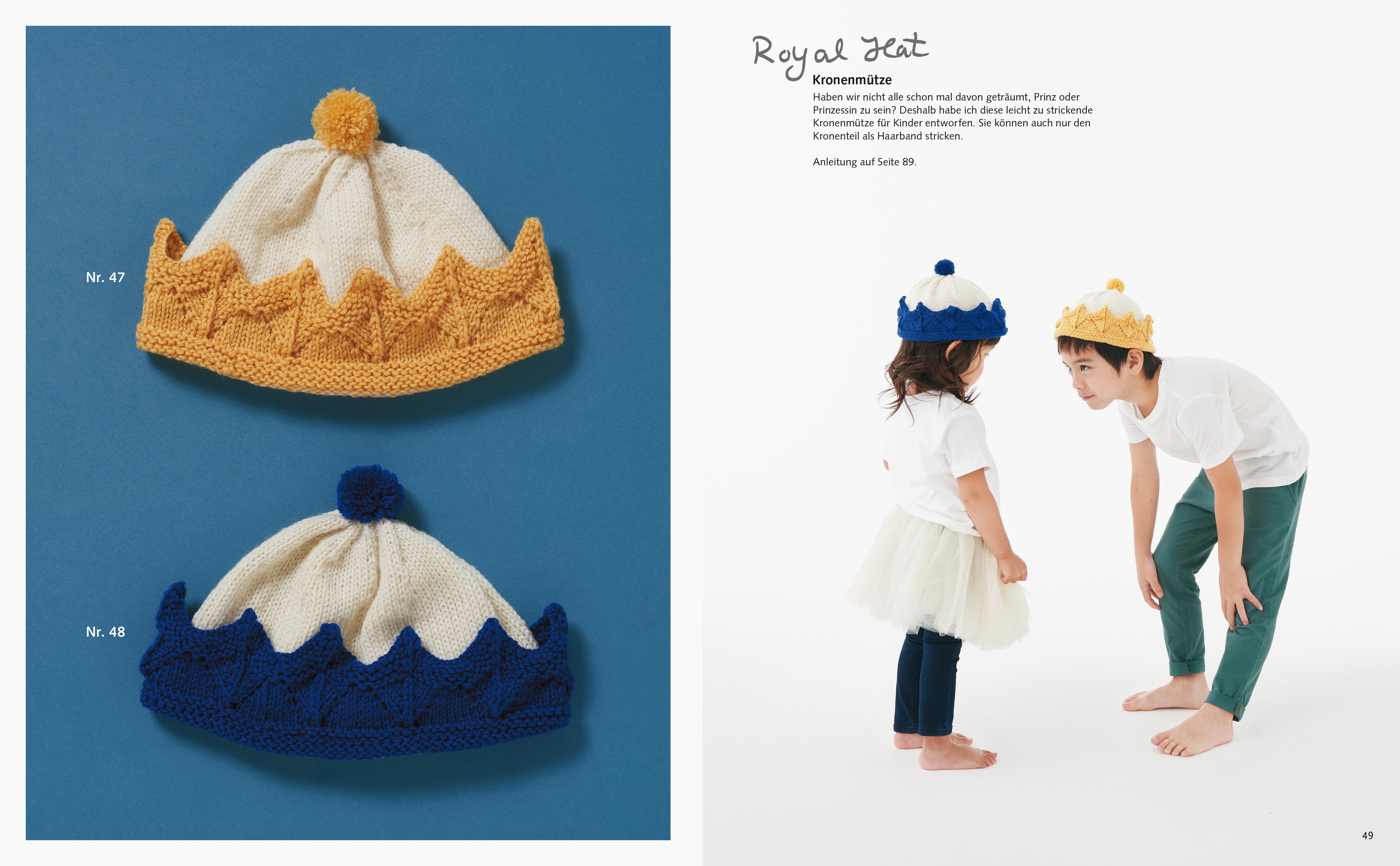 Beispielinhalt (Bild) Japanische Mützen stricken