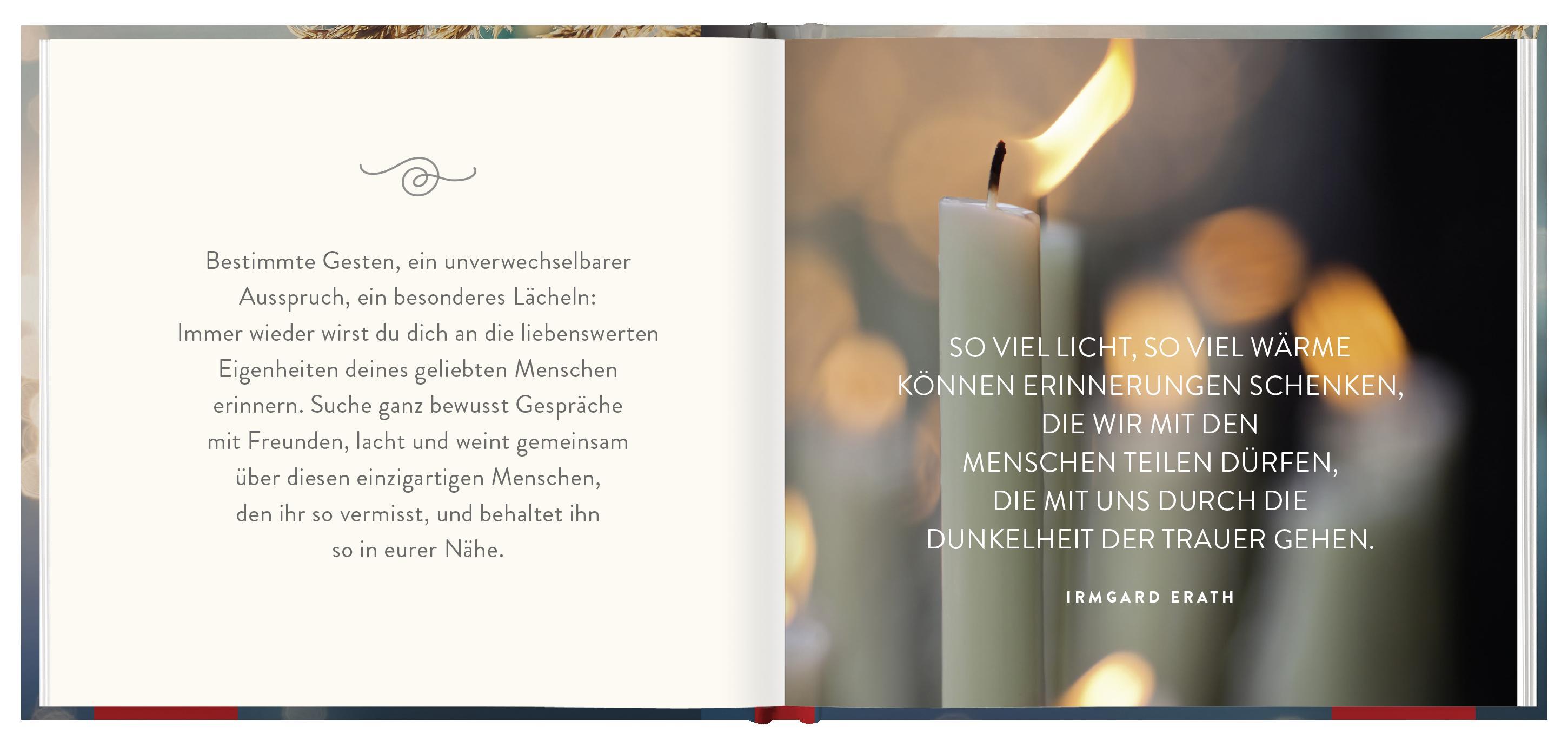 Beispielinhalt (Bild) Am Ende bleibt die Liebe. Worte des Trostes