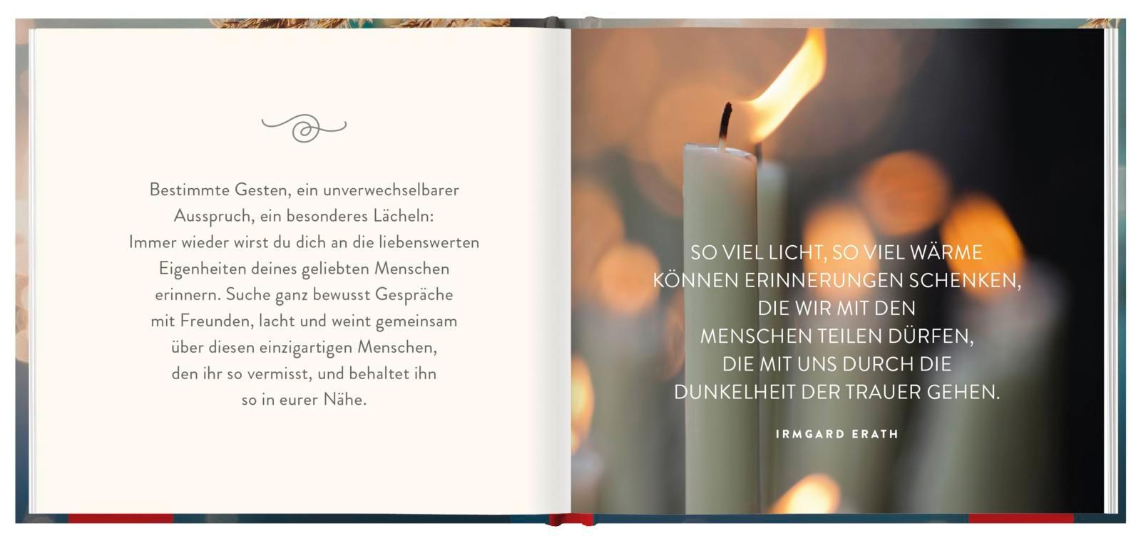 Beispielinhalt (Bild) Am Ende bleibt die Liebe. Worte des Trostes