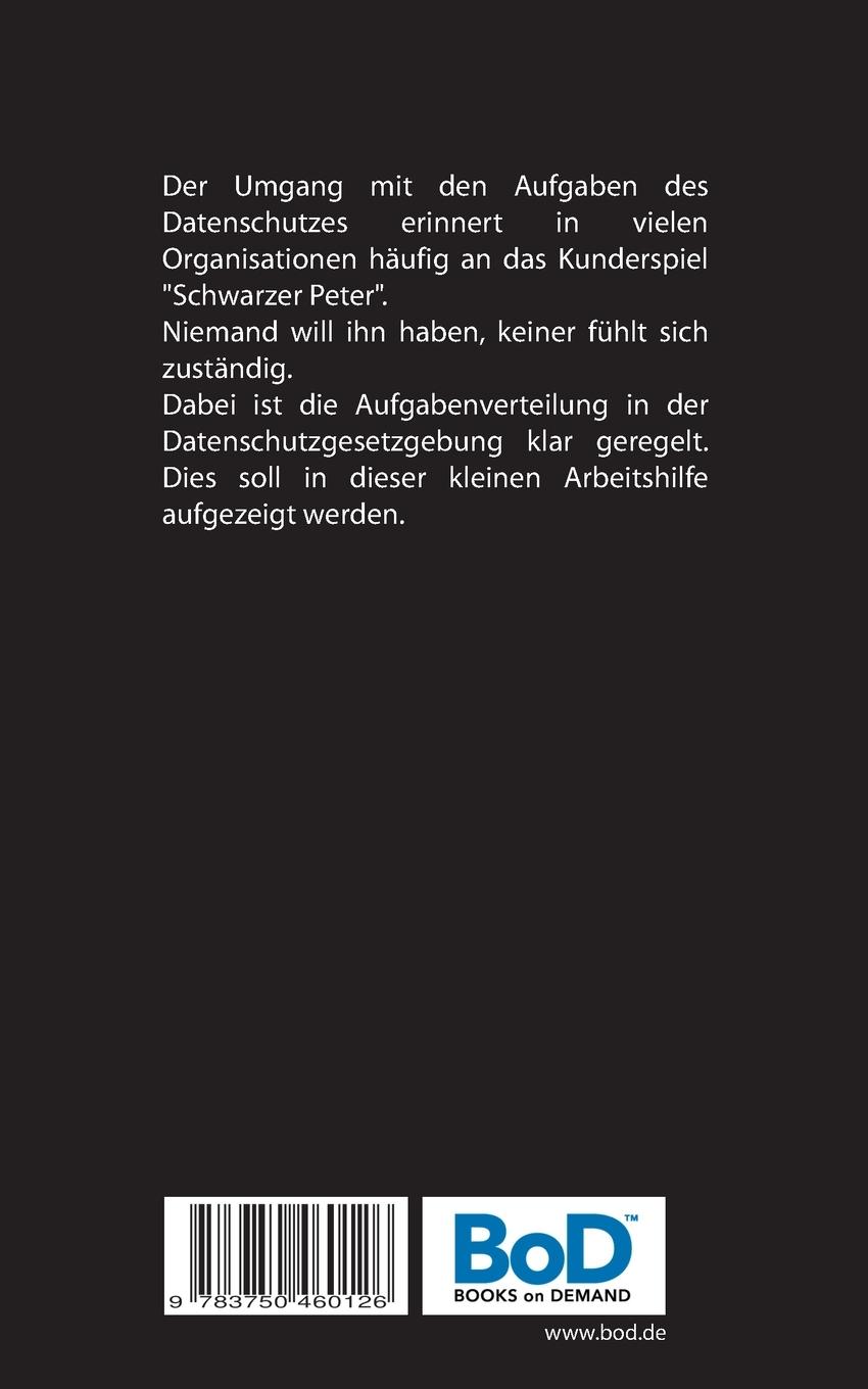 Rückseitencover Datenschutz - Wer hat den schwarzen Peter?