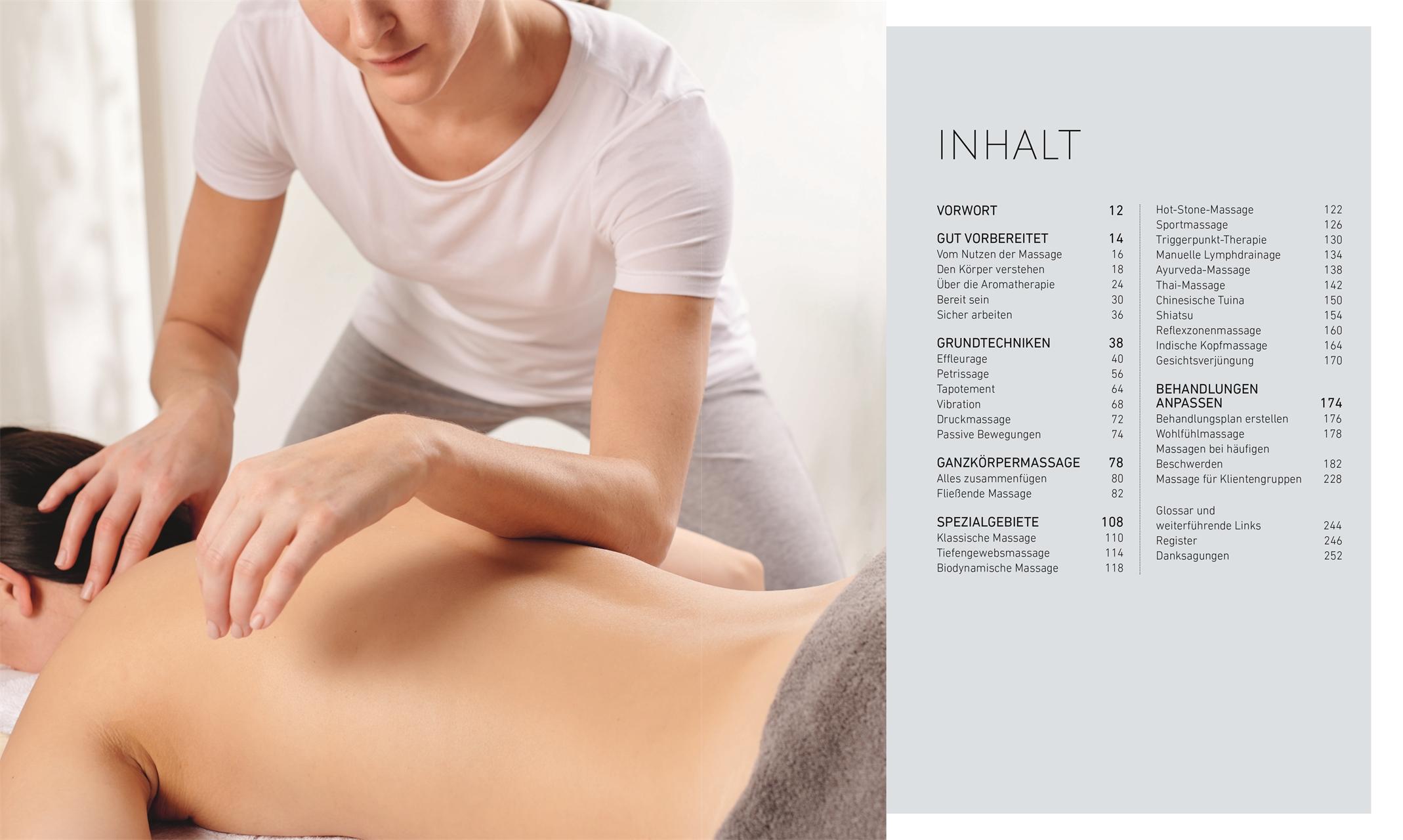 Beispielinhalt (Bild) Das große Buch der Massage