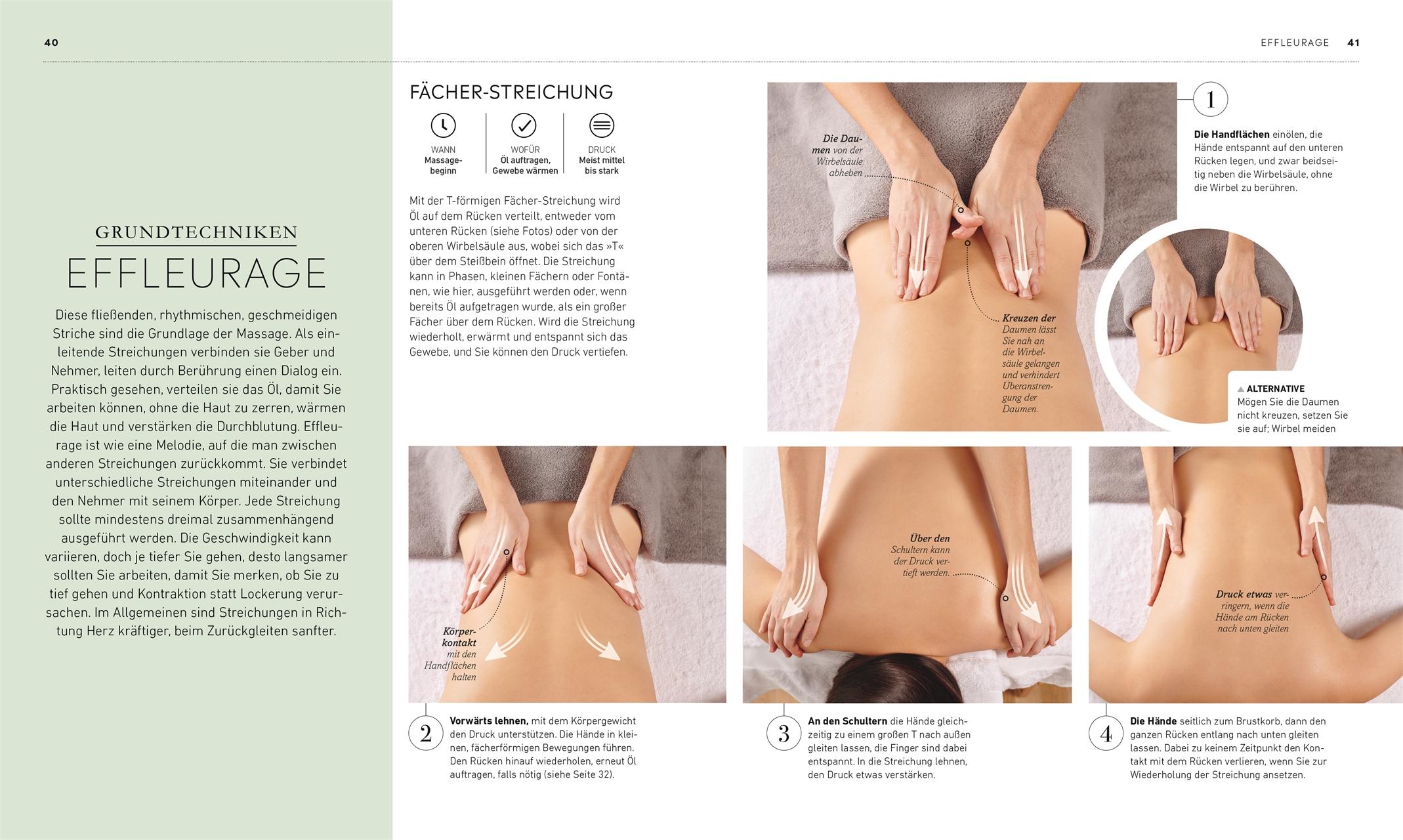 Beispielinhalt (Bild) Das große Buch der Massage